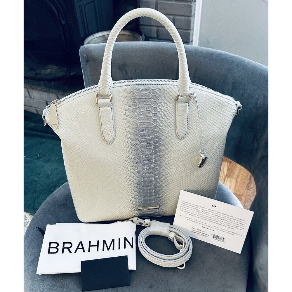 BRAHMIN Large Duxbury Satchel - Reflect Harkness MSRP $445 $350 OBO